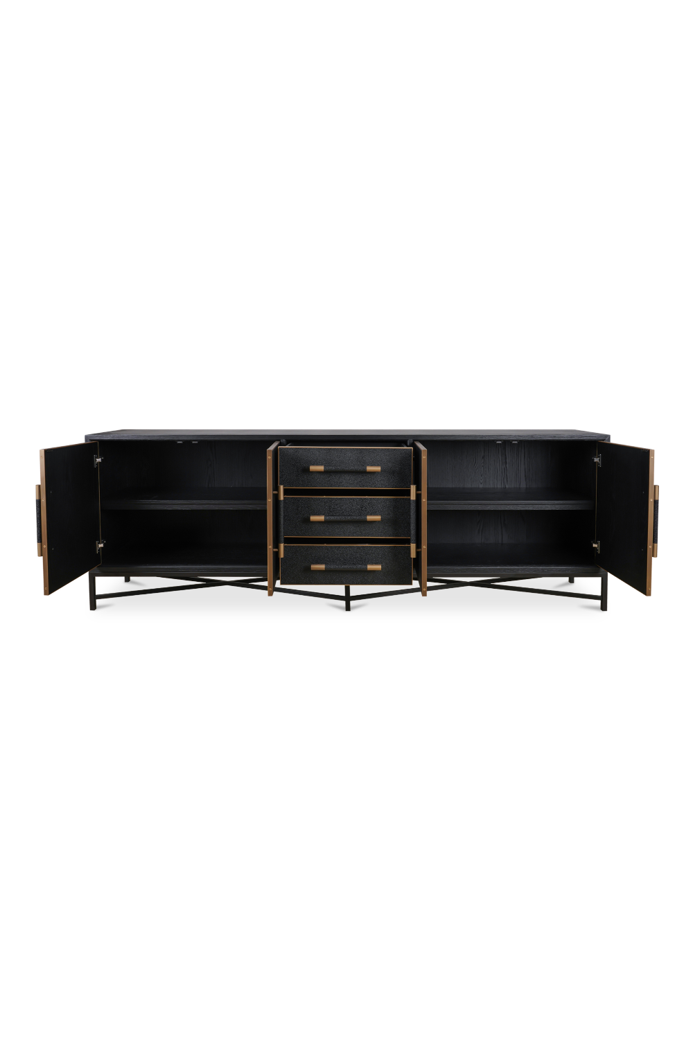 Vegan Leather 4-Door Sideboard | Novi Living Mako | Oroa.com
