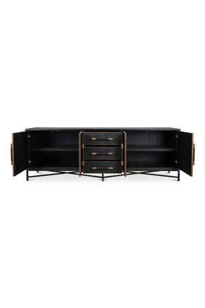 Vegan Leather 4-Door Sideboard | Novi Living Mako | Oroa.com