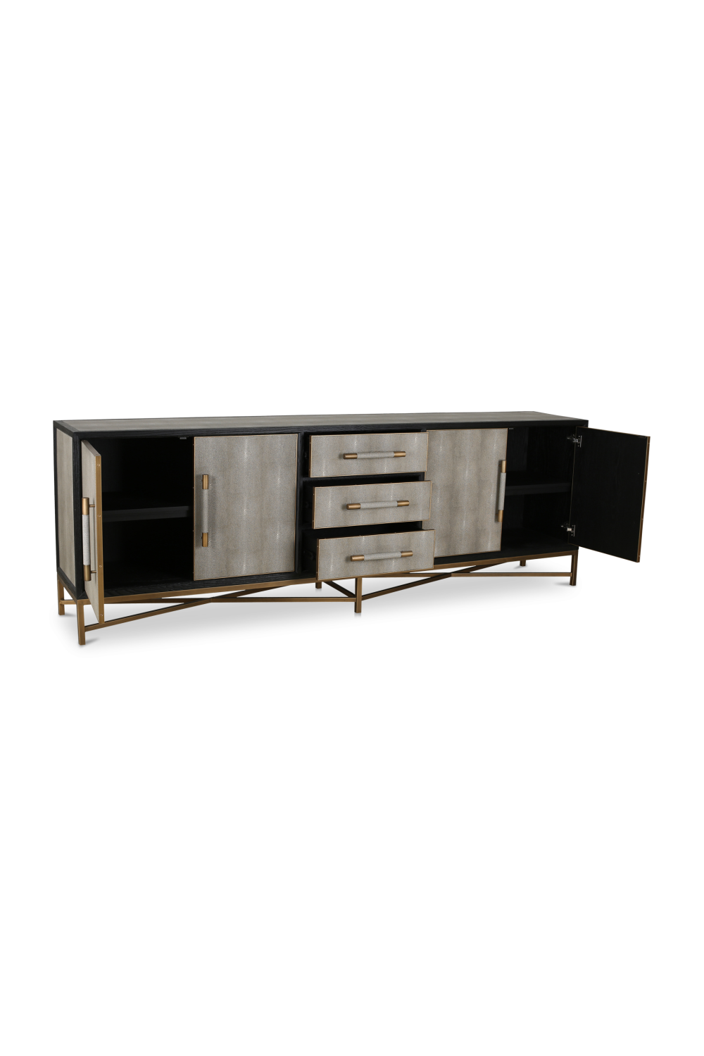 Vegan Leather 4-Door Sideboard | Novi Living Mako | Oroa.com