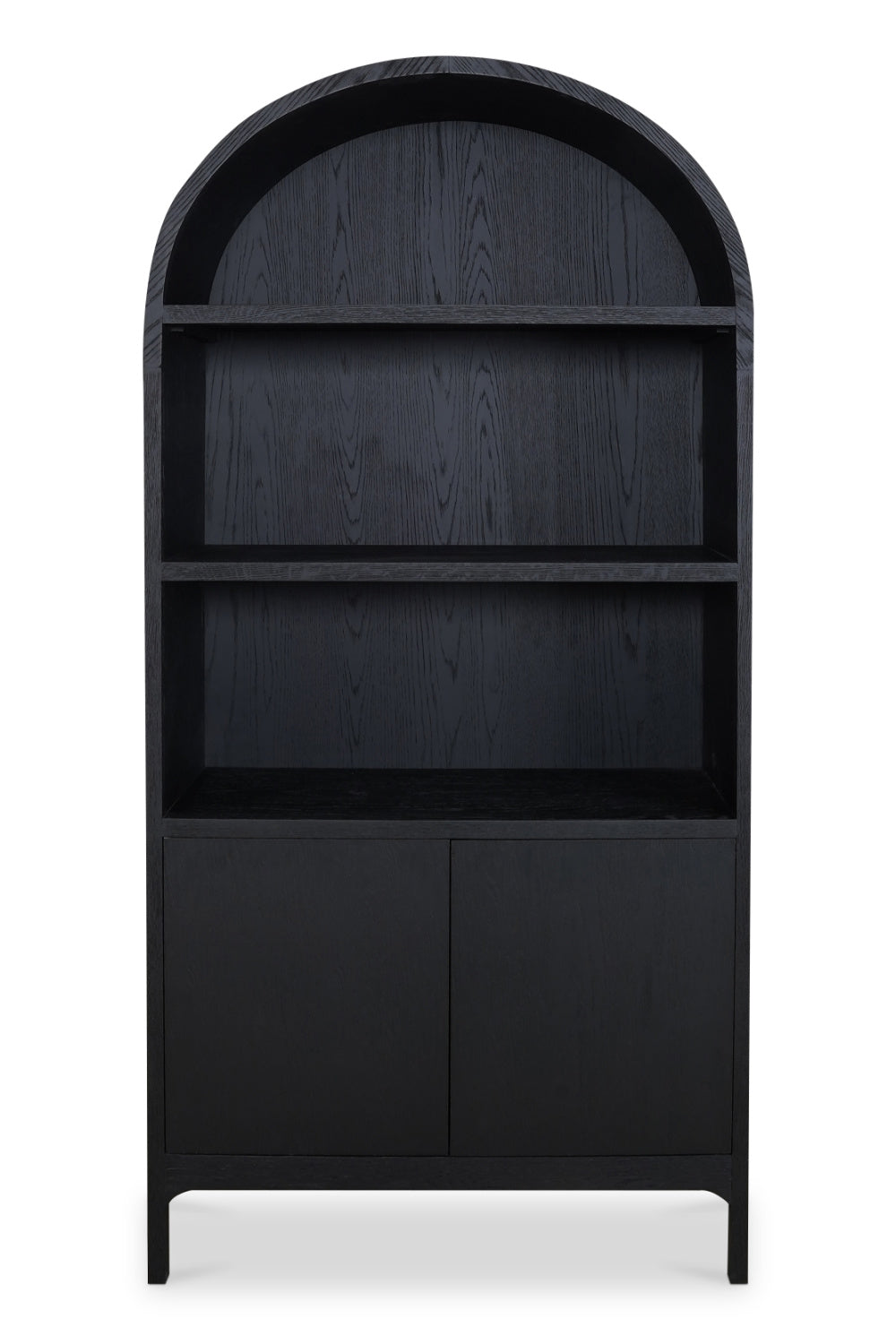 Modern European furniture - Black Oak Arched Cabinet - www.oroa.com