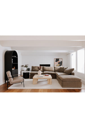 Modern European furniture - Black Oak Arched Cabinet - www.oroa.com