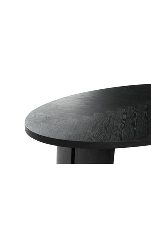   Modern European furniture - Black Herringbone Patterned Dining Table - www.oroa.com | Oroa.com