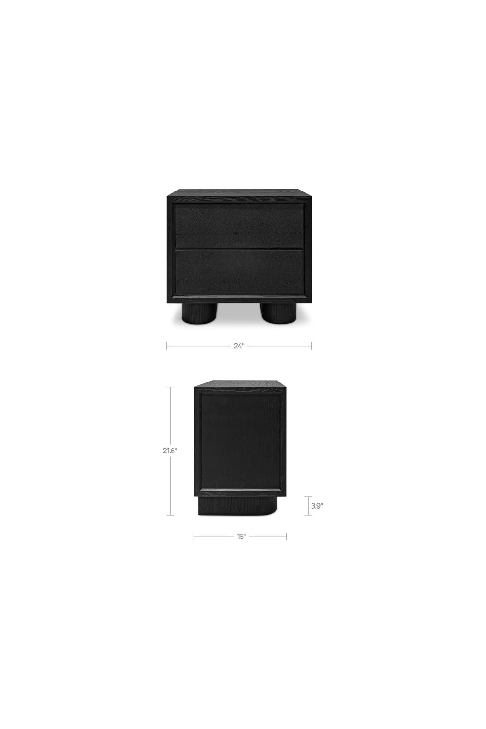   Modern European furniture - Refined Shagreen Nightstand - www.oroa.com | Oroa.com