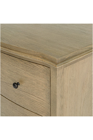   Modern European furniture - Brown Oak 2-Drawer Nightstand - www.oroa.com | Oroa.com