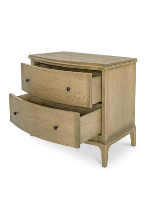   Modern European furniture - Brown Oak 2-Drawer Nightstand - www.oroa.com | Oroa.com
