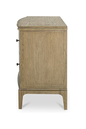   Modern European furniture - Brown Oak 2-Drawer Nightstand - www.oroa.com | Oroa.com