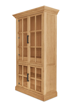 Oak 4-Door Tall Cabinet | Novi Living Raymond | Oroa.com