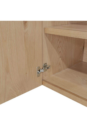 4-Door Natural Oak Sideboard | Novi Living Madison | Oroa.com