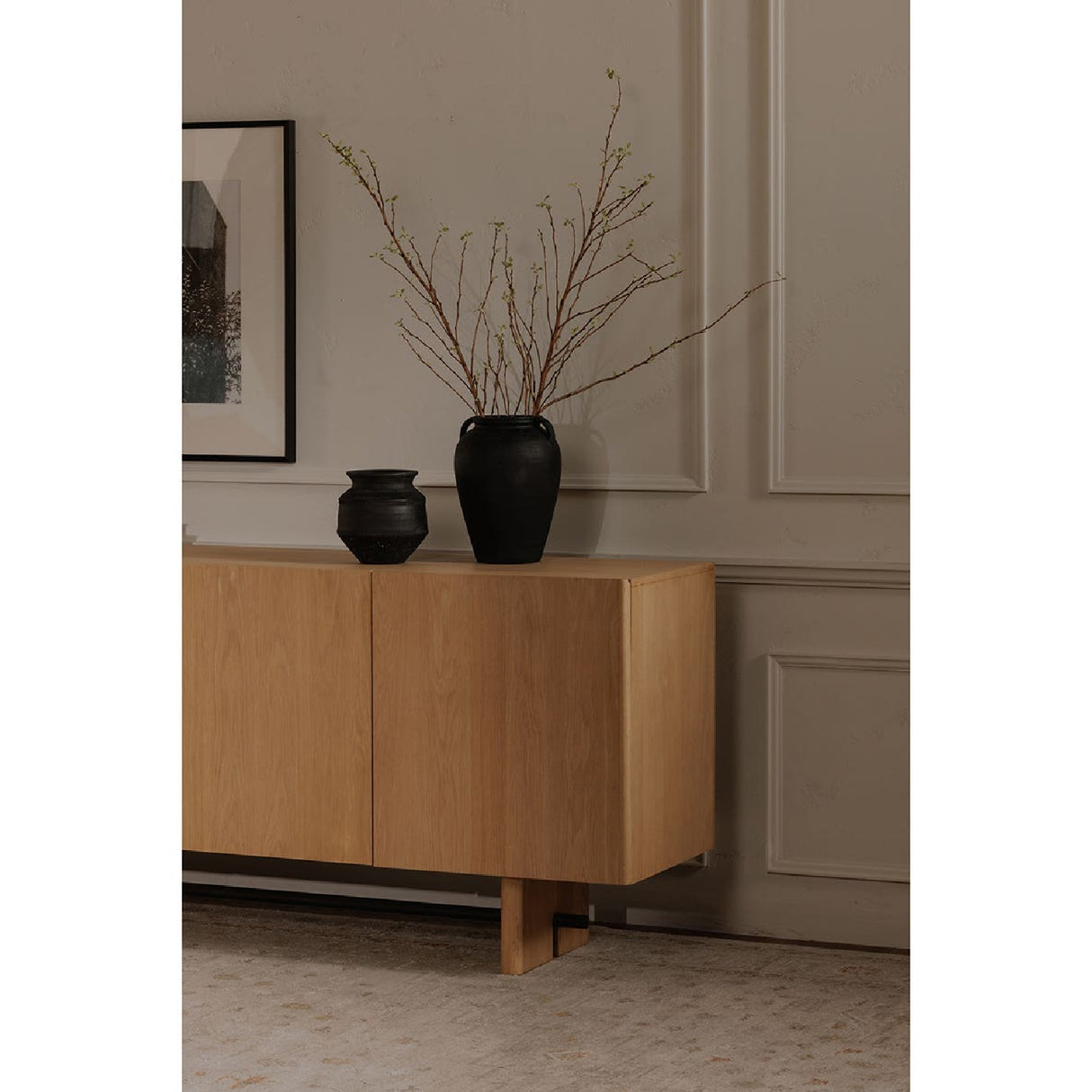4-Door Natural Oak Sideboard | Novi Living Madison | Oroa.com