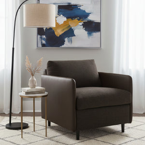   Modern European furniture - Leather Arm Accent Chair - www.oroa.com | Oroa.com