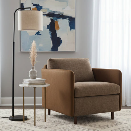 Leather Arm Accent Chair | Novi Living Teller