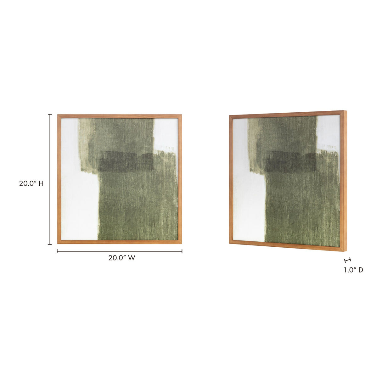 Modern or European furniture - Earthy Green Framed Painting - link to oroa.com