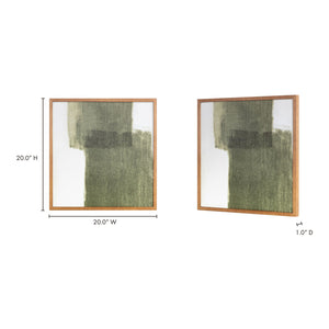 Modern or European furniture - Earthy Green Framed Painting - link to oroa.com