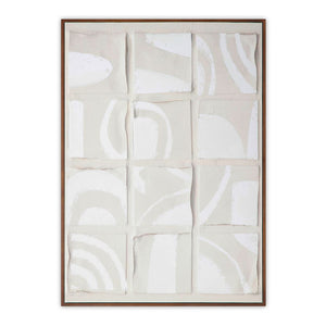 Gray Drid-Pattern Art Print | Novi Living Unfold | Oroa.com