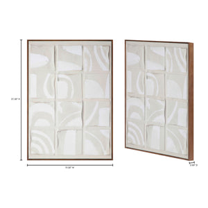 Gray Drid-Pattern Art Print | Novi Living Unfold | Oroa.com