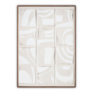 Gray Drid-Pattern Art Print | Novi Living Unfold | Oroa.com