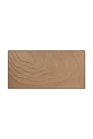 Modern European furniture - Brown Wavy Textured Painting - www.oroa.com