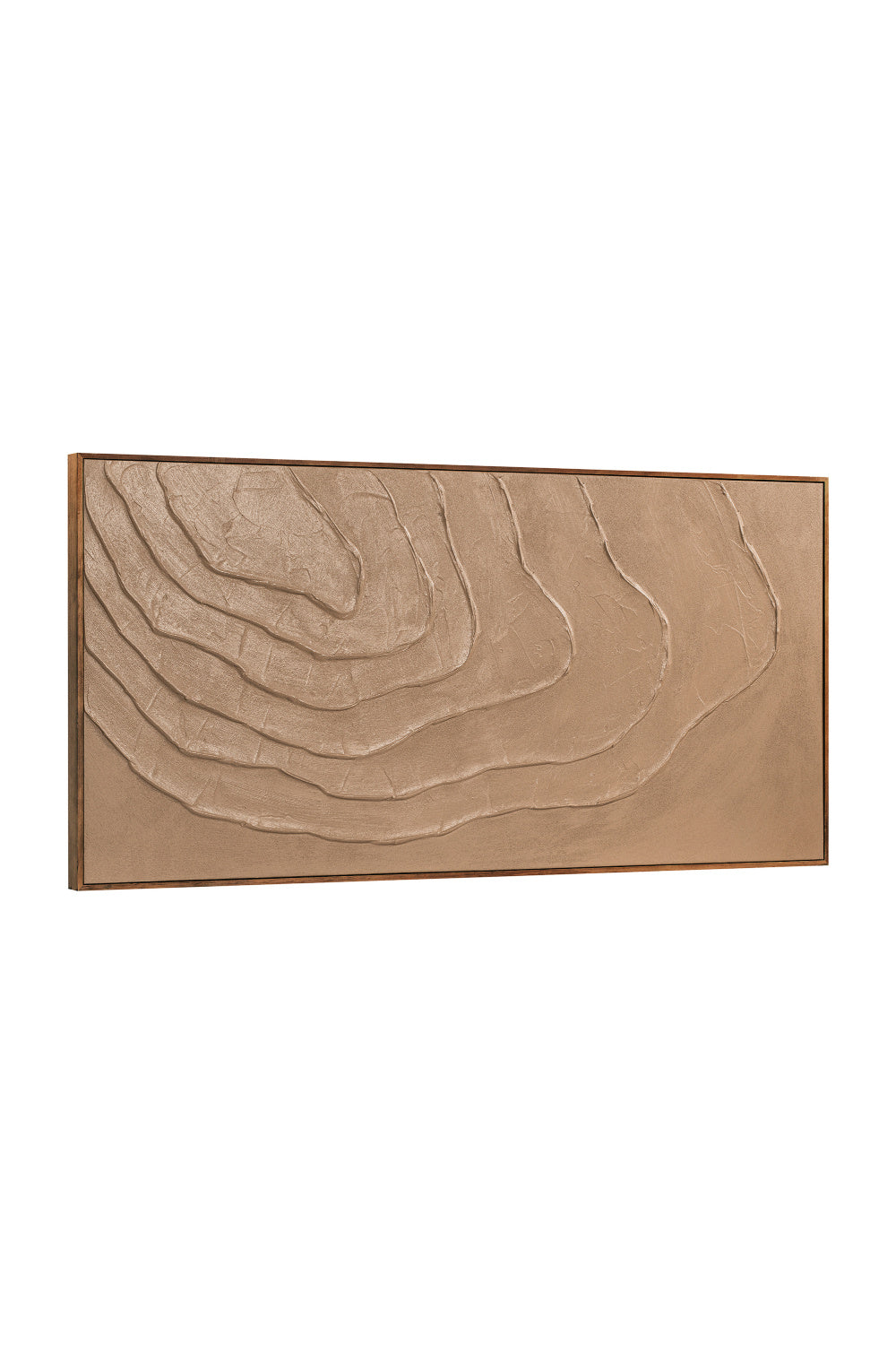 Modern European furniture - Brown Wavy Textured Painting - www.oroa.com