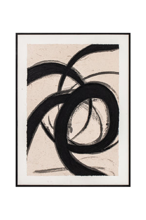 Modern European furniture - Flowy Brush Strokes Painting - www.oroa.com