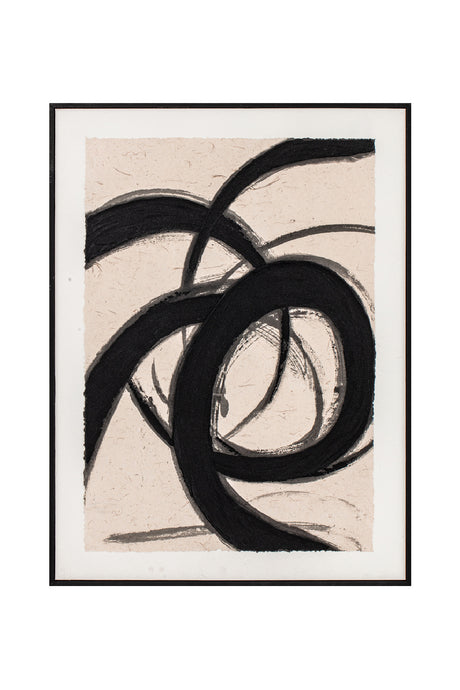 Modern European furniture - Flowy Brush Strokes Painting - www.oroa.com