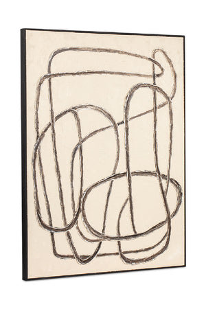 Modern European furniture - Whimsical Brush Strokes Painting - www.oroa.com