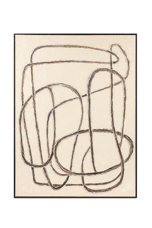 Modern European furniture - Whimsical Brush Strokes Painting - www.oroa.com