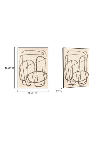 Modern European furniture - Woven Loop Painting - www.oroa.com