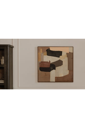 Modern European furniture - Neutral Palette Abstract Painting - www.oroa.com