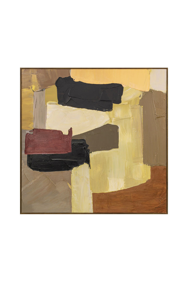 Modern European furniture - Neutral Palette Abstract Painting - www.oroa.com