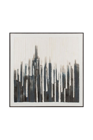 Modern European furniture - Gray Toned Linear Painting - www.oroa.com