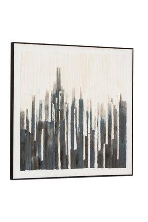 Modern European furniture - Gray Toned Linear Painting - www.oroa.com