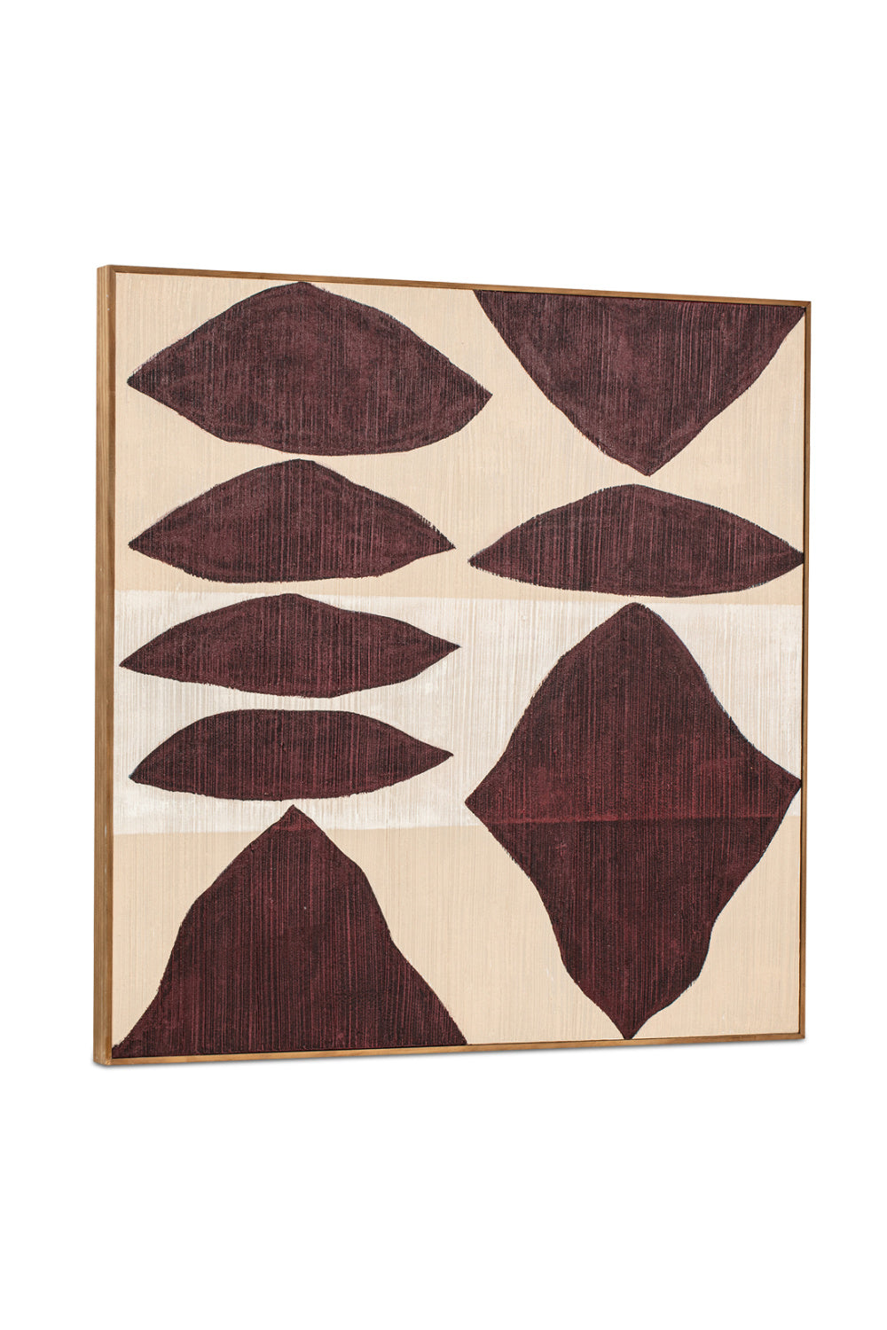 Modern European furniture - Red Patterns Framed Painting - www.oroa.com