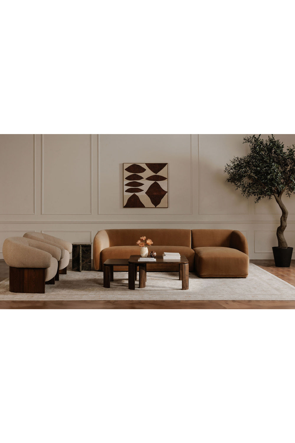 Modern European furniture - Red Patterns Framed Painting - www.oroa.com