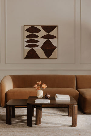 Modern European furniture - Red Patterns Framed Painting - www.oroa.com