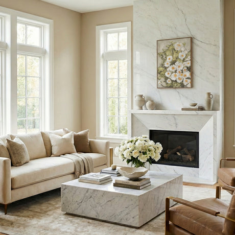 White Blooms Framed Painting | Novi Living Wildflowers