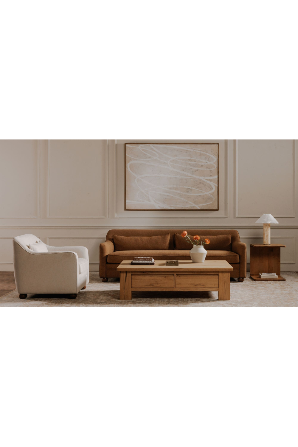   Spiral Scribble Framed Painting | Oroa.com