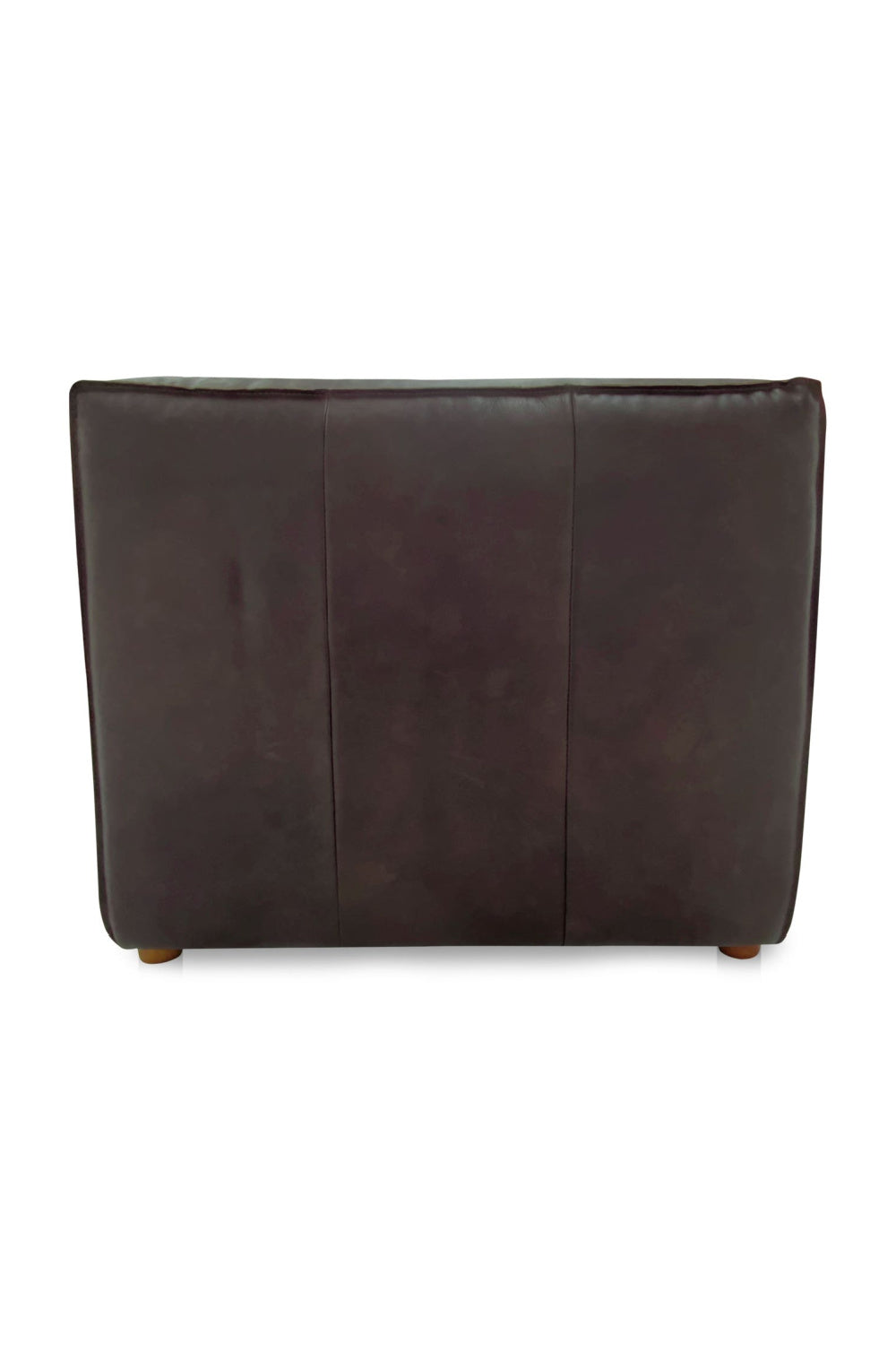 Modern European furniture - Brown Leather Slipper Chair - www.oroa.com