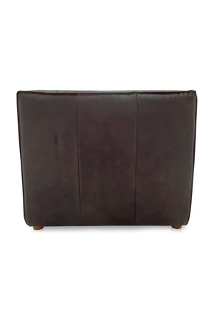 Modern European furniture - Brown Leather Slipper Chair - www.oroa.com