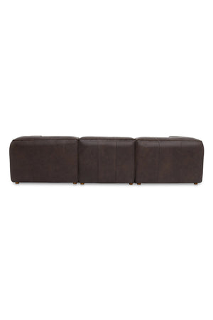 Modern European furniture - Top-Grain Leather Sectional Sofa - www.oroa.com