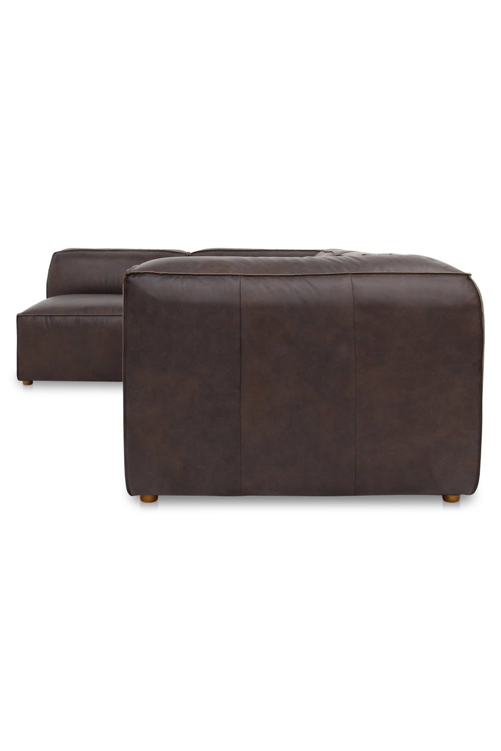 Modern European furniture - Top-Grain Leather Sectional Sofa - www.oroa.com