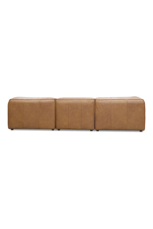 Modern European furniture - Top-Grain Leather Sectional Sofa - www.oroa.com