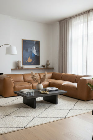   Modern European furniture - L-Shaped Leather Sectional Sofa - www.oroa.com | Oroa.com