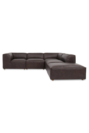 Modern European furniture - Leather Modular Sectional Sofa - www.oroa.com