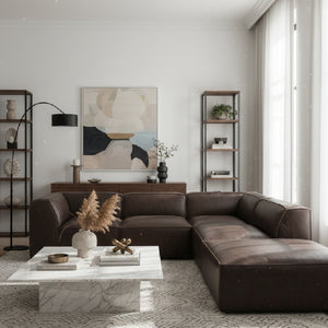Leather Modular Sectional Sofa | Novi Living Form