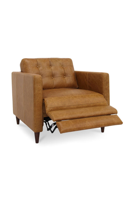 Mid-Century Leather Recliner Chair | Novi Living Bridgers Power | Oroa.com