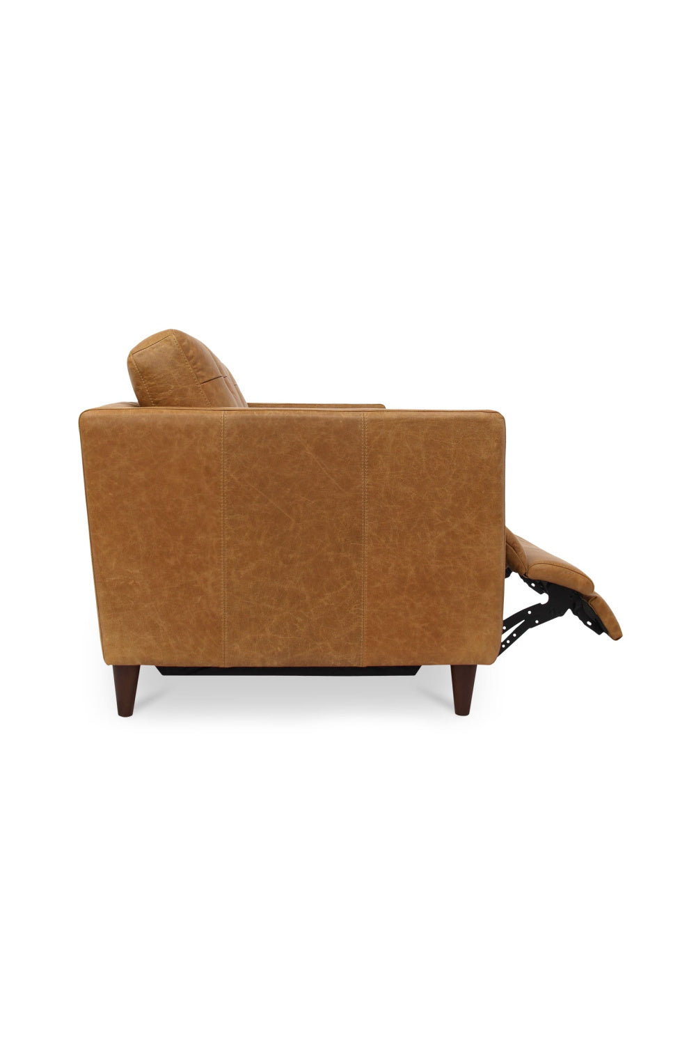Mid-Century Leather Recliner Sofa | Novi Living Bridgers Power | Oroa.com