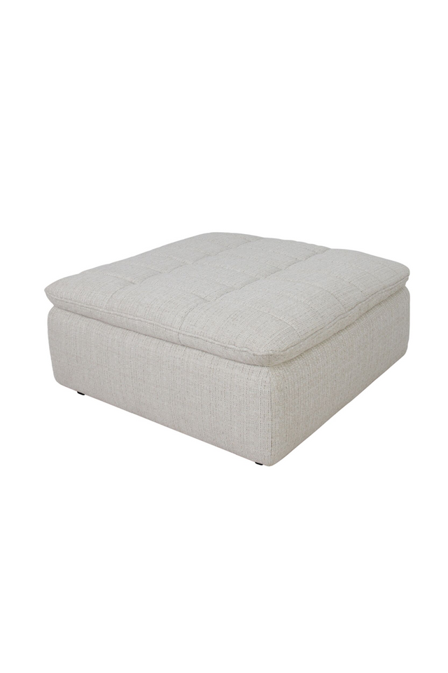 Grid Channeled Ottoman | Novi Living Lino | Oroa.com