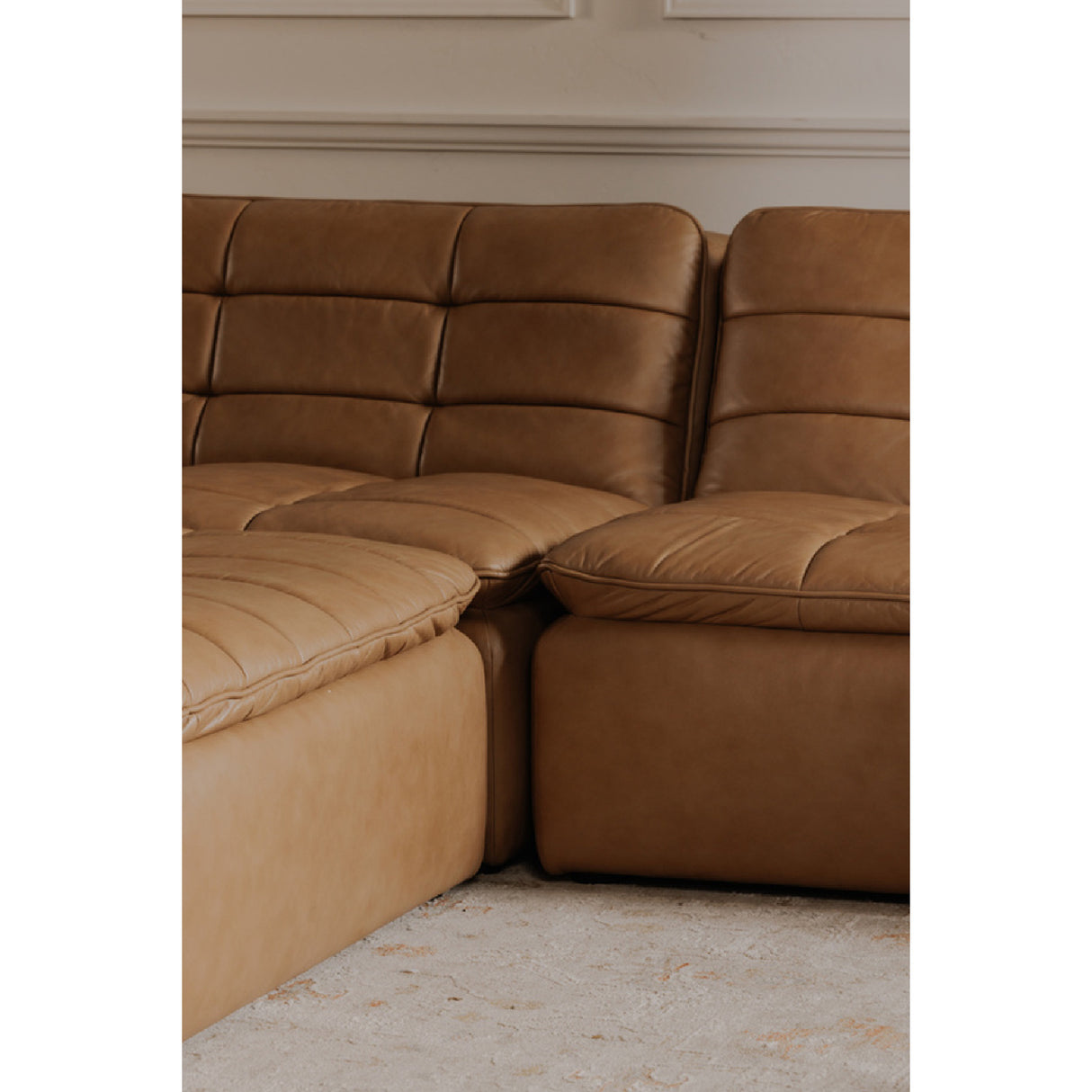   Grid Channeled Ottoman | Oroa.com