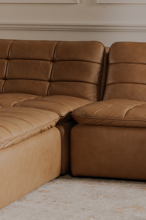 Grid Channeled Ottoman | Novi Living Lino | Oroa.com