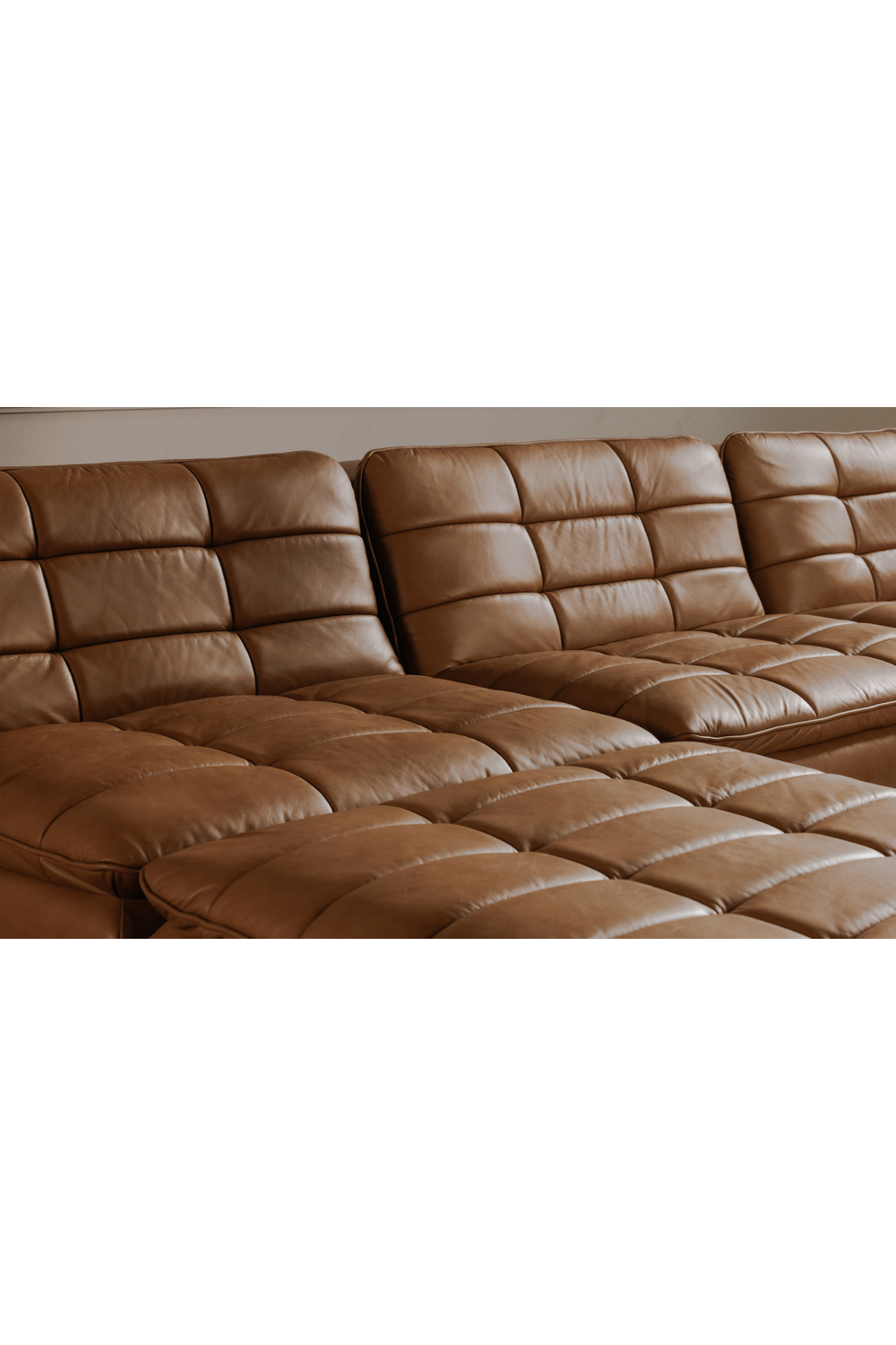 Grid Channeled Ottoman | Novi Living Lino | Oroa.com